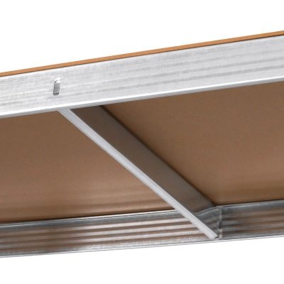Regał metalowy magazynowy 180x90x40 srebrny  Rebel
