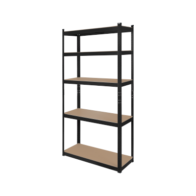 Regał metalowy magazynowy 180x90x40 czarny Rebel RB-1251B