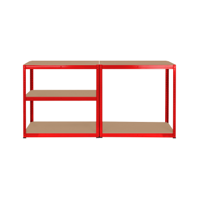 Regał metalowy magazynowy 180x90x40 czerwony Rebel RB-1251R