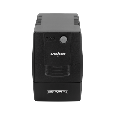 Zasilacz awaryjny komputerowy UPS REBEL model Nanopower 850 ( offline, 850VA / 480W , 230 V , 50Hz )