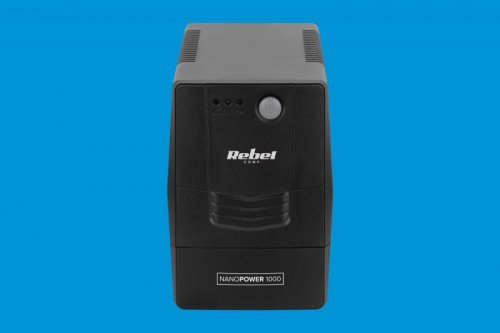 Zasilacz awaryjny komputerowy UPS REBEL model Nanopower 1000 ( offline, 1000VA / 600W , 230 V , 50Hz )