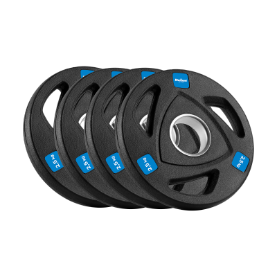 Obciążenie żeliwne olimpijskie gumowane zestaw 4x2.5kg, otwór 51mm , REBEL ACTIVE