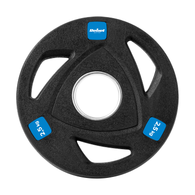 Obciążenie żeliwne olimpijskie gumowane zestaw 4x2.5kg, otwór 51mm , REBEL ACTIVE