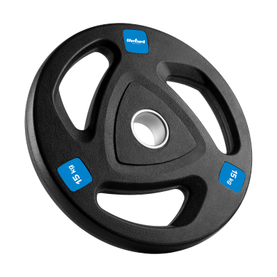 Obciążenie żeliwne olimpijskie gumowane zestaw 2x15kg, otwór 51mm , REBEL ACTIVE