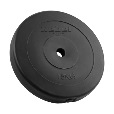 Obciążenie bitumiczne zestaw 2x15kg, otwór 31mm, talerz klasyczny, REBEL ACTIVE
