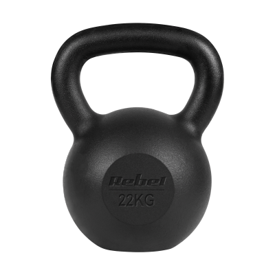 Kettlebell żeliwny 22kg, REBEL ACTIVE