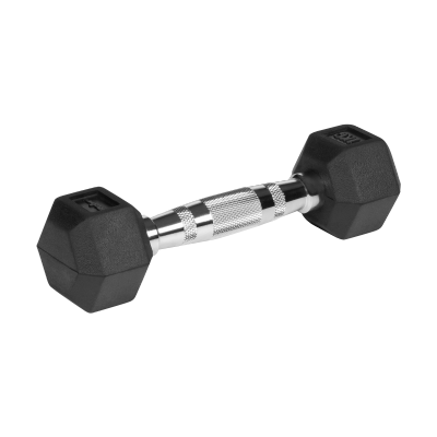 Hantle żeliwne gumowane HEX 2x1 kg REBEL ACTIVE