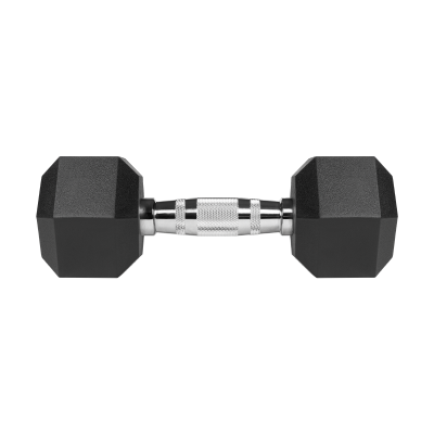 Hantle żeliwne gumowane HEX 2x7 kg REBEL ACTIVE