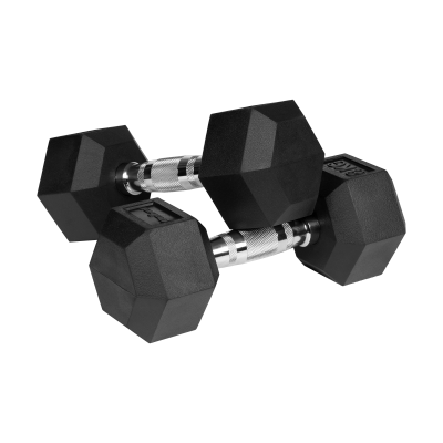 Hantle żeliwne gumowane HEX 2x8 kg REBEL ACTIVE