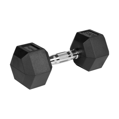 Hantle żeliwne gumowane HEX 2x10 kg REBEL ACTIVE