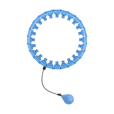 Smart Hula Hop odchudzające koło z wypustkami i obciążeniem 50cm, niebieskie, REBEL ACTIVE
