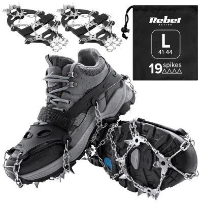 Raczki z kolcami  na buty turystyczne, rozmiar L ( 41 - 44 ) , REBEL ACTIVE