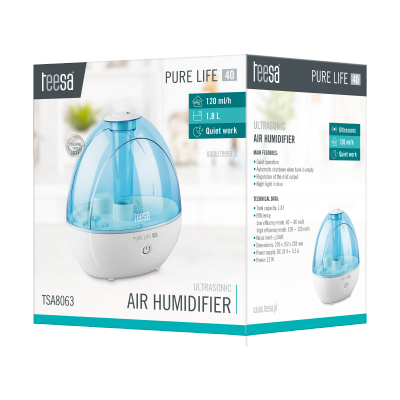 Ultradźwiękowy nawilżacz powietrza TEESA PURE LIFE 40