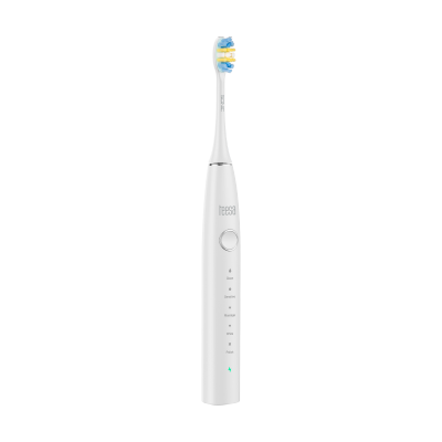 Soniczna szczoteczka do zębów TEESA SONIC 2 biała,  5 trybów pracy, etui podróżne , USB typ C