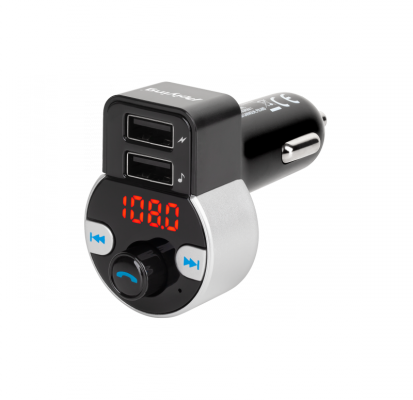 Transmiter samochodowy z funkcją  bluetooth (2 gniazda USB)