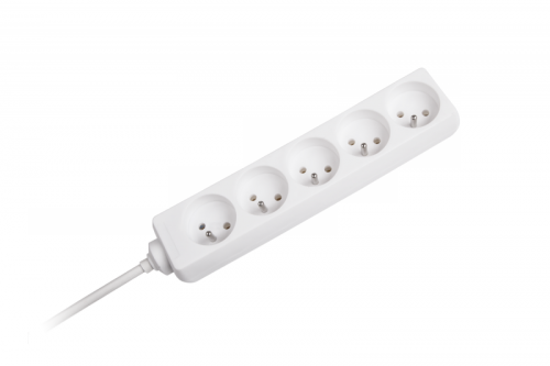 Przedłużacz sieciowy Rebel  5 gniazd, bez przełacznika, 3m (1,5mm)