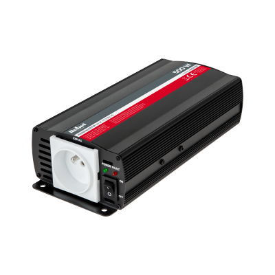 Przetwornica REBEL 12V/230V 500W(gn. typu E:polskie, francuskie)