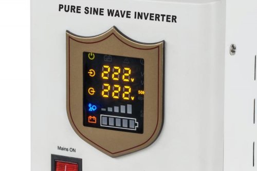 Zasilacz awaryjny KEMOT PROsinus-800 przetwornica z czystym przebiegiem sinusoidalnym i funkcją ładowania  12V 230V 800VA/500W