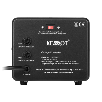 Konwerter napięcia KEMOT 1600 W / 2000 VA