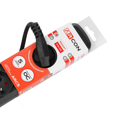 Listwa zasilająca ARC5 5g 5,0m czarna ARcon