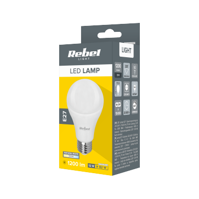 Lampa Led Rebel A6012W,E27  4000K, 230V