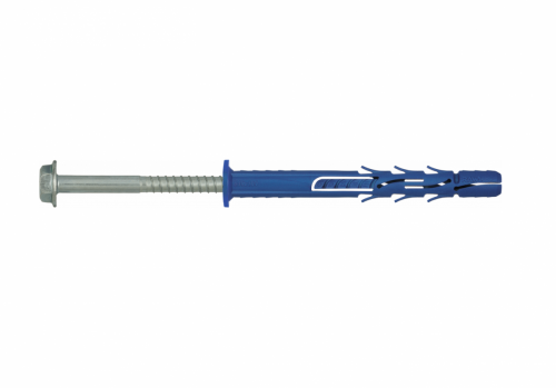 FF1 Kołek ramowy poliamidowy 10x240mm z kołnierzem, wkręt ocynk galwaniczny (R-FF1-N-10K240)