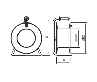 Przedłużacz na bębnie metalowym 30m Home&amp;Garden B.1122-30 Pawbol