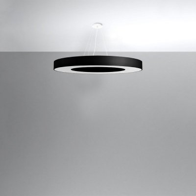 Żyrandol SATURNO SLIM 90 czarny