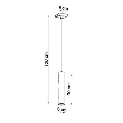 Lampa wisząca LAGOS 1 biały