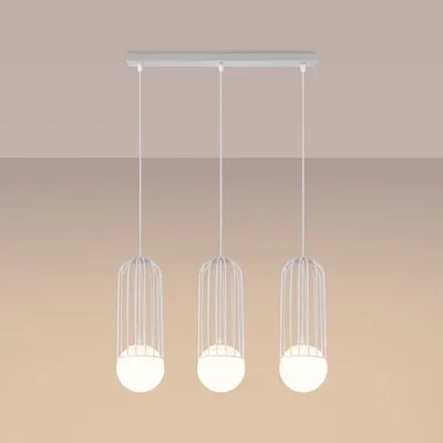 Lampa wisząca BRINA 3L biała