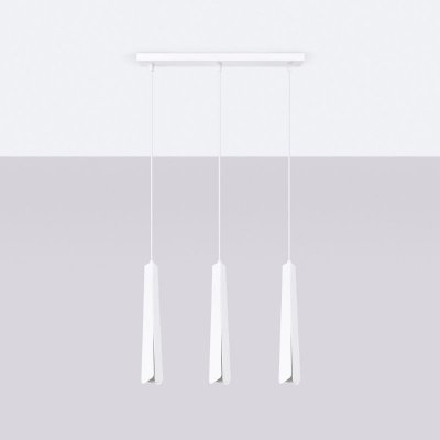 Lampa wisząca PRYSM 3L biała