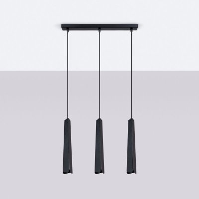Lampa wisząca PRYSM 3L czarna