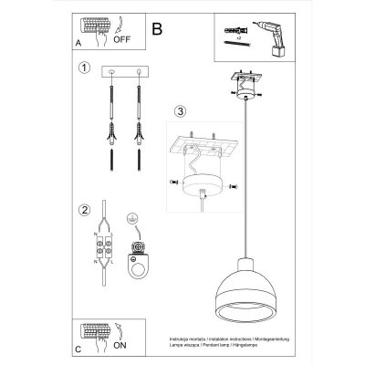 Lampa wisząca DAMASO