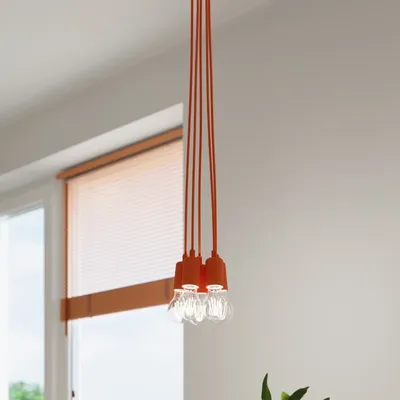 Lampa wisząca DIEGO 1 pomarańczowy