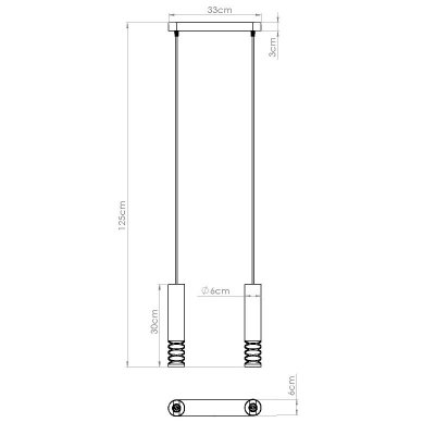 Lampa wisząca LAMI 2 biały