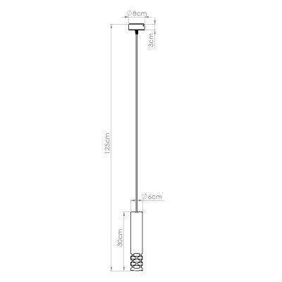 Lampa wisząca LIRO 1 biały