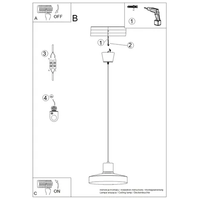 Lampa wisząca BILO zielona oliwka