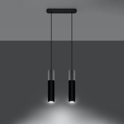 Lampa wisząca BORGIO 2 czarny