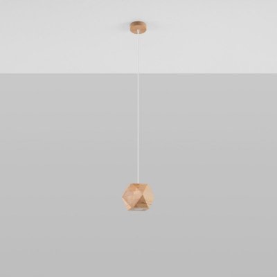 Lampa wisząca WOODY naturalne drewno