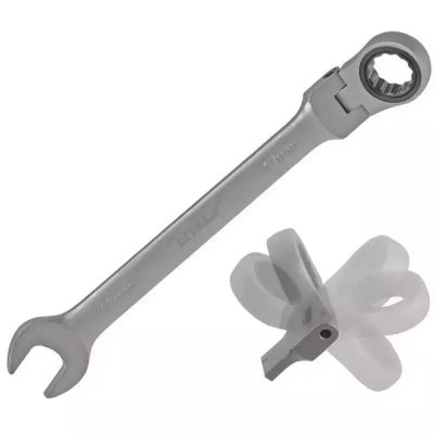 13mm CrV klucz płaski grzechotka-przegub