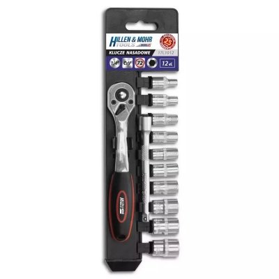 Klucze nasadowe 1/4&quot; kpl.12szt CRV