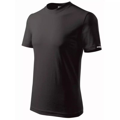 Koszulka męska T-shirt S, czarna, 100% bawełna