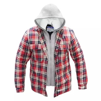 Bluza flanelowa ocieplana z kapturem, rozm.L