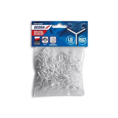 Krzyżyki do płytek hexagonalnych 1,5mm 150 szt.