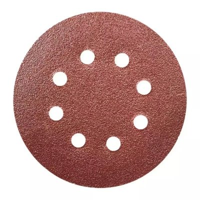 Krążek ścierny 40gr, 125mm, rzep, kpl 5szt