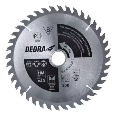 Piła tarczowa do drewna 40z śr.180x20 mm