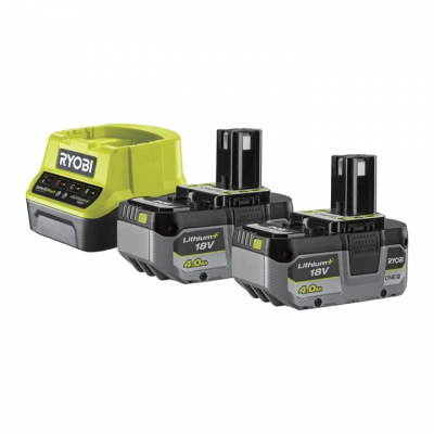 Zestaw akumulatorów 18V 4,0Ah i 2,0Ah Lithium z ładowarką RC18120-242X Ryobi