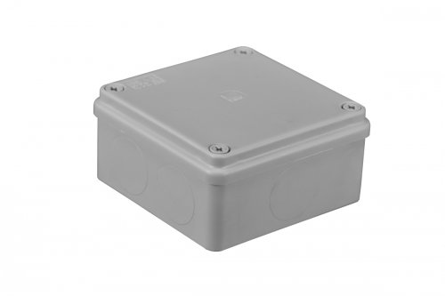 Puszka instalacyjna hermetyczna 100x100x50 bezhalogenowa szara bez dławików S-BOX 116 Pawbol