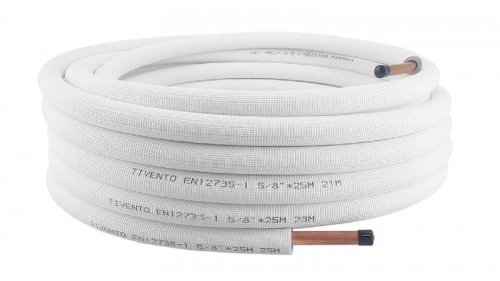 Rura Miedziana w otulinie 5/8 krąg 25 m Tivento Flex