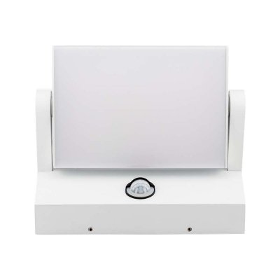 Projektor Oprawa Elewacyjna V-TAC 17W LED Czujnik Ruchu Biała IP65 VT-11020S 3000K 2520lm